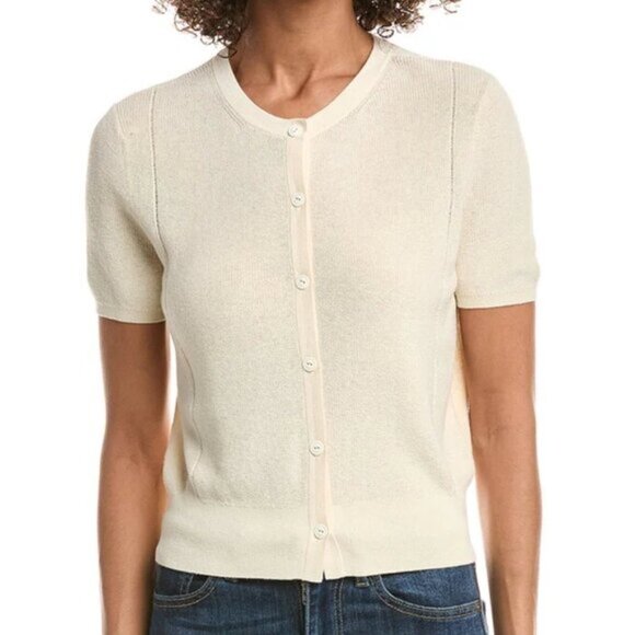 rag & bone Dina Short Sleeve Cardigan S - Picture 6 of 6
